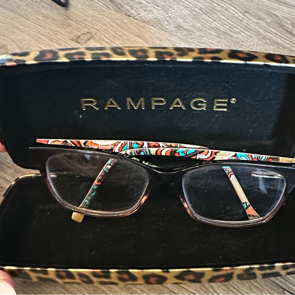 Rampage Eye Glasses with Case Tortoiseshell Blue Green Brown